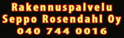 Rakennuspalvelu Seppo Rosendahl Oy logo